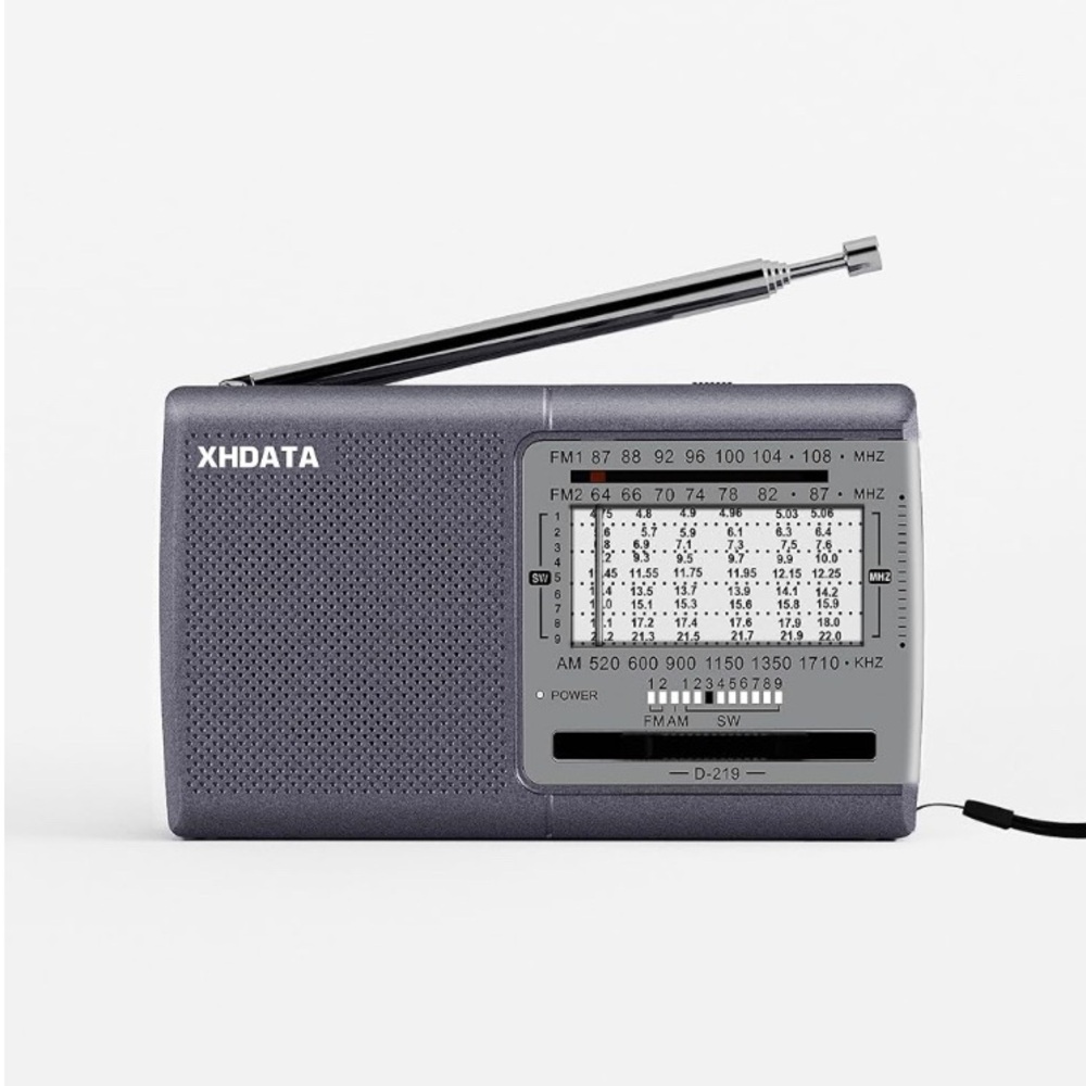 XHDATA D219 Portable AM FM Shortwave Radio Battery Operated Small